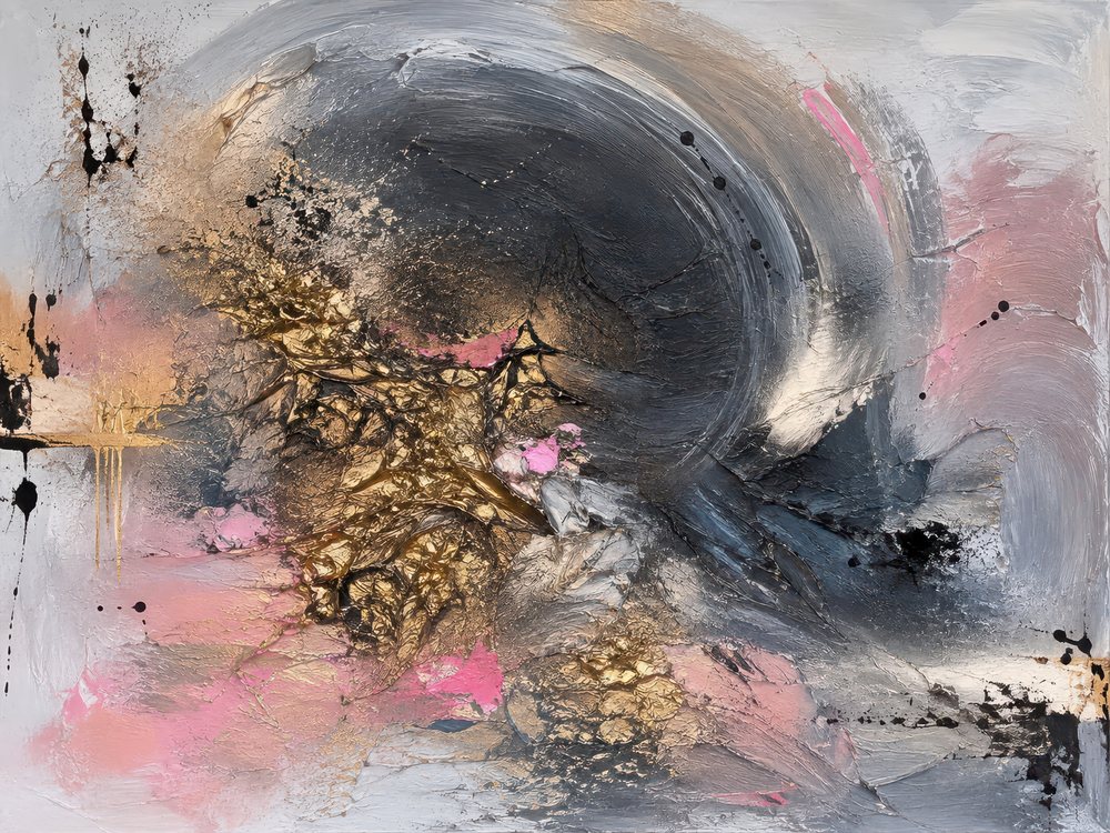 Orbit of Rose and Charcoal